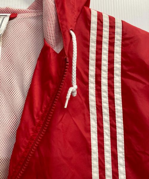 adidas（アディダス）adidas (アディダス) アノラックパーカー レッド サイズ:Mの古着・服飾アイテム