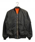 AVIREXアヴィレックス）の古着「COMMERCIAL MA-1フライトジャケット」｜ブラック