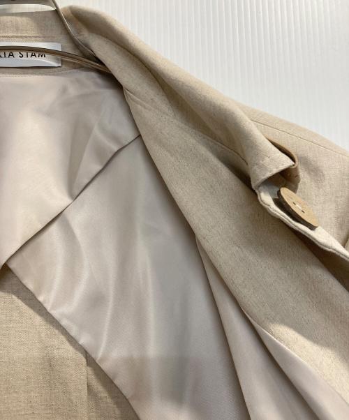 ALEXIA STAM（アリシアスタン）ALEXIA STAM (アリシアスタン) リネン混コート ベージュ サイズ:Fの古着・服飾アイテム