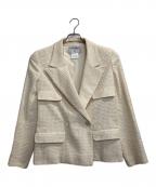 CHANELシャネル）の古着「ダブルボタンツイードジャケット」｜アイボリー