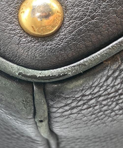 PRADA（プラダ）PRADA (プラダ) レザートートバッグ ブラックの古着・服飾アイテム