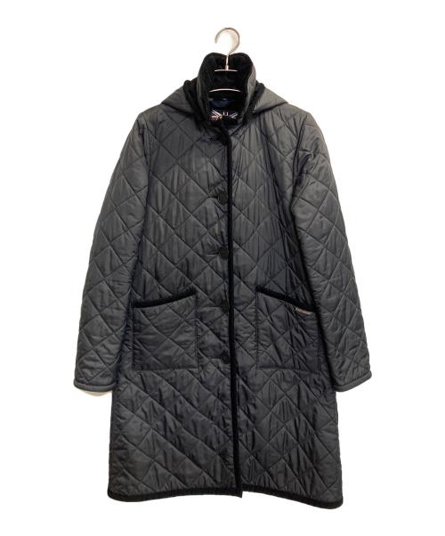 LAVENHAM（ラベンハム）LAVENHAM (ラベンハム) 裏ボアキルティングコート ブラック サイズ:36の古着・服飾アイテム