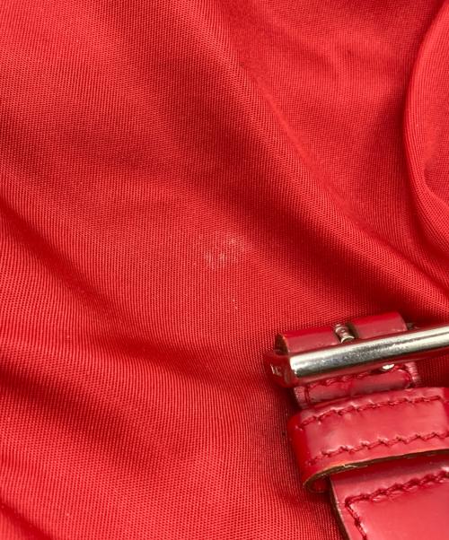 PRADA（プラダ）PRADA (プラダ) ナイロンショルダーバッグ レッドの古着・服飾アイテム
