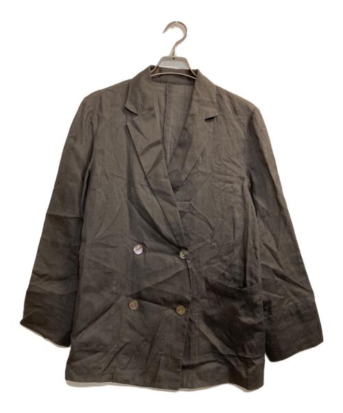 SHIPS（シップス）SHIPS (シップス) ラミー シアー ジャケット ブラウン サイズ:36の古着・服飾アイテム