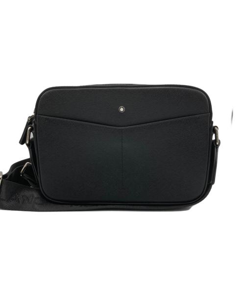 MONTBLANC（モンブラン）MONTBLANC (モンブラン) Sartorial Zip Top Messenger/メッセンジャーショルダーバッグ ブラックの古着・服飾アイテム