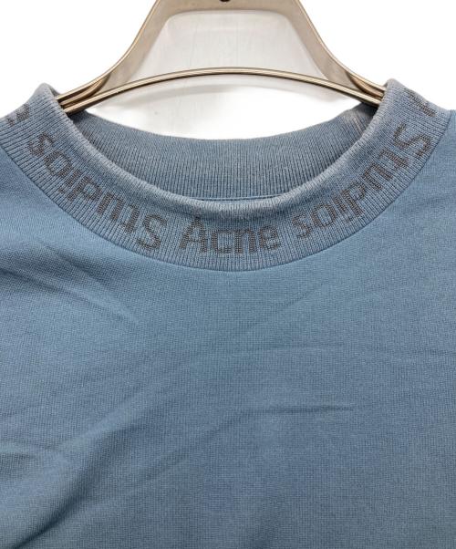 Acne studios（アクネ ストゥディオズ）ACNE STUDIOS (アクネ ストゥディオズ) ハイネックカットソー ブルー サイズ:Sの古着・服飾アイテム