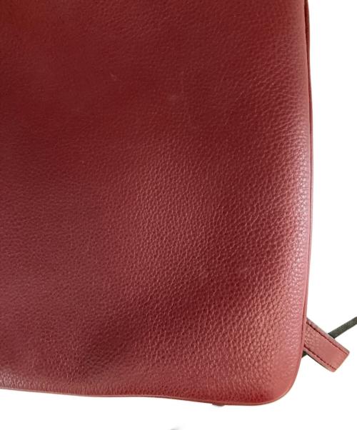 PRADA（プラダ）PRADA (プラダ) CERISEレザーショルダーバッグ ボルドーの古着・服飾アイテム