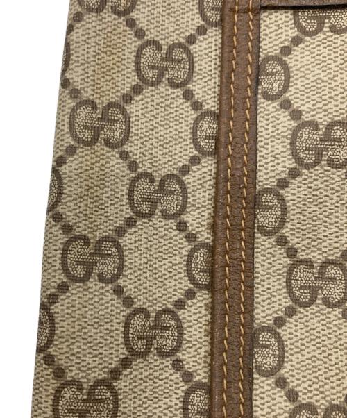 GUCCI（グッチ）GUCCI (グッチ) GGシェリーラインハンドルトートバッグ ブラウンの古着・服飾アイテム
