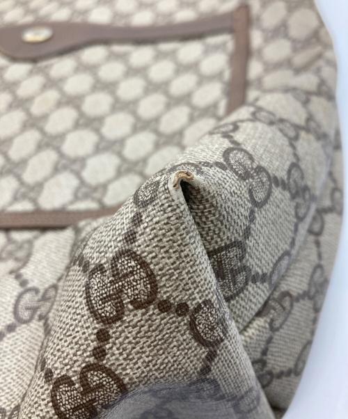 GUCCI（グッチ）GUCCI (グッチ) GGシェリーラインハンドルトートバッグ ブラウンの古着・服飾アイテム