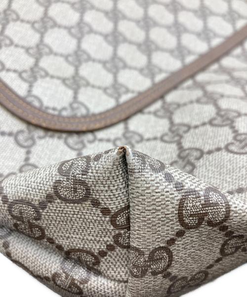 GUCCI（グッチ）GUCCI (グッチ) GGシェリーラインハンドルトートバッグ ブラウンの古着・服飾アイテム