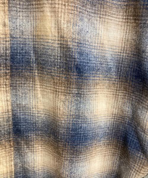 PENDLETON（ペンドルトン）PENDLETON (ペンドルトン) ウールチェックシャツ ネイビー×ベージュ サイズ:Ｍの古着・服飾アイテム