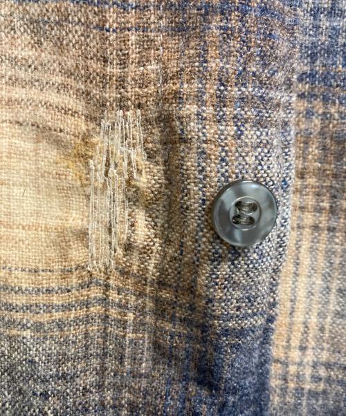 PENDLETON（ペンドルトン）PENDLETON (ペンドルトン) ウールチェックシャツ ネイビー×ベージュ サイズ:Ｍの古着・服飾アイテム