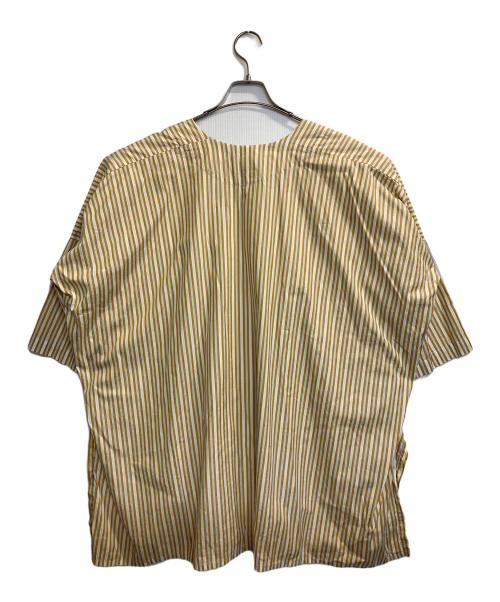 GALLEGO DESPORTES（ギャレゴデスポート）GALLEGO DESPORTES (ギャレゴデスポート) ワイドストライプチュニック オレンジ×ホワイト サイズ:Sの古着・服飾アイテム