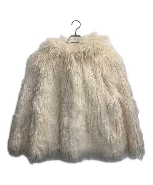 Snidel（スナイデル）Snidel (スナイデル) エコムートンファーコート アイボリー サイズ:ONE SIZEの古着・服飾アイテム