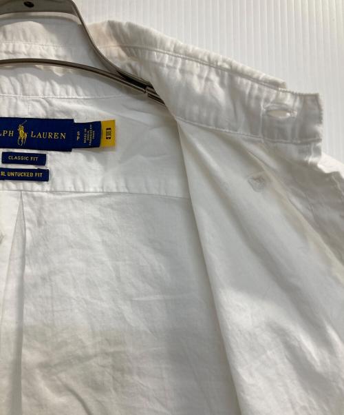 POLO RALPH LAUREN（ポロ・ラルフローレン）POLO RALPH LAUREN (ポロ・ラルフローレン) CLASSIC FIT RL UNTUCKED FIT/半袖シャツ ホワイト サイズ:Sの古着・服飾アイテム