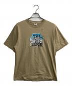 THE BLACK EYE PATCHブラックアイパッチ）の古着「グラデーションロゴTシャツ」｜ベージュ
