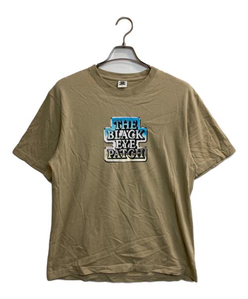 THE BLACK EYE PATCH（ブラックアイパッチ）THE BLACK EYE PATCH (ブラックアイパッチ) グラデーションロゴTシャツ ベージュ サイズ:Mの古着・服飾アイテム