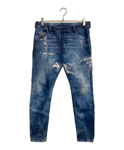 DIESEL（ディーゼル）DIESEL (ディーゼル) KRAILEY JOGG / ダメージジョグデニムパンツ インディゴ サイズ:27の古着・服飾アイテム