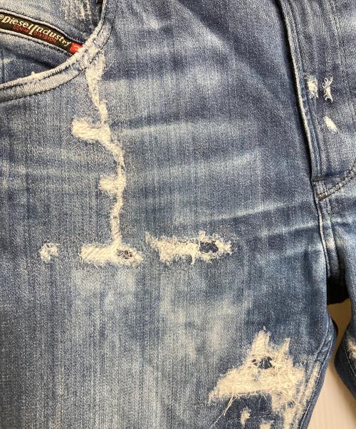 DIESEL（ディーゼル）DIESEL (ディーゼル) KRAILEY JOGG / ダメージジョグデニムパンツ インディゴ サイズ:27の古着・服飾アイテム