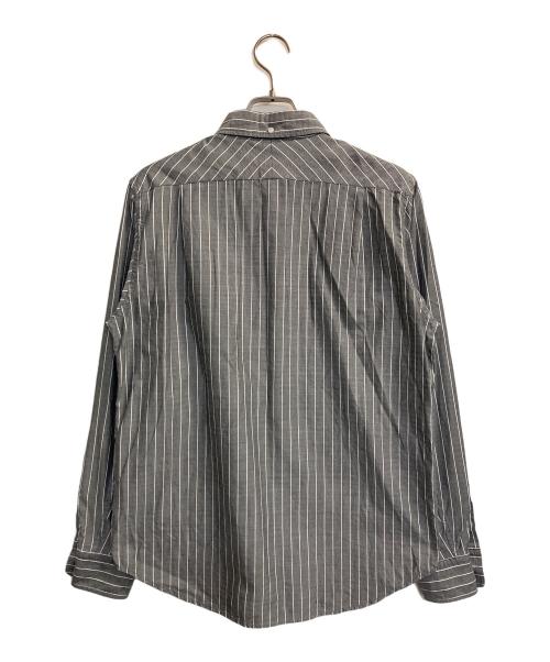 stussy（ステューシー）stussy (ステューシー) ストライプシャツ インディゴ サイズ:Mの古着・服飾アイテム