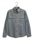 stussyステューシー）の古着「MFG UTILITY CHAMBRAY SHIRT」｜インディゴ