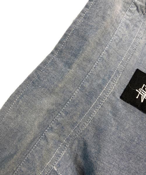 stussy（ステューシー）stussy (ステューシー) MFG UTILITY CHAMBRAY SHIRT インディゴ サイズ:Mの古着・服飾アイテム