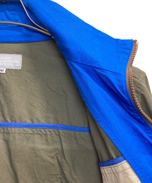 stussy（ステューシー）stussy (ステューシー) スタンドカラージャケット カーキ サイズ:Mの古着・服飾アイテム