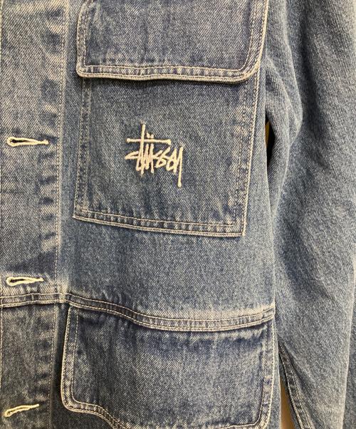 stussy（ステューシー）stussy (ステューシー) Denim Chore Coat インディゴ サイズ:Mの古着・服飾アイテム