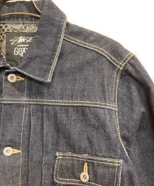 stussy（ステューシー）stussy (ステューシー) AUTHENTIC GEAR デニムジャケット インディゴ サイズ:Ｍの古着・服飾アイテム