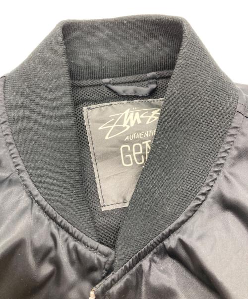 stussy（ステューシー）stussy (ステューシー) AUTHENTIC GEAR 刺繍ジャケット ブラック サイズ:Ｍの古着・服飾アイテム