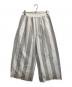 JOURNAL STANDARD LUXE（ジャーナルスタンダード ラックス）の古着「ストライプバフ タックイージーパンツ」｜グレー×ホワイト
