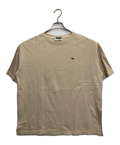 LACOSTE（ラコステ）LACOSTE (ラコステ) オーバーサイズ鹿の子カットソー カーキ サイズ:36の古着・服飾アイテム
