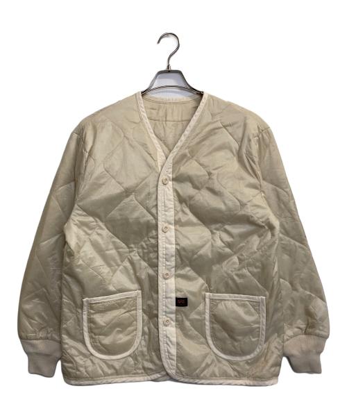 ALPHA（アルファ）ALPHA (アルファ) キルティングライナージャケット アイボリー サイズ:Mの古着・服飾アイテム