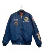 Schottショット）の古着「Souvenir MA-1 Jacket/スーベニアジャケット」｜ネイビー