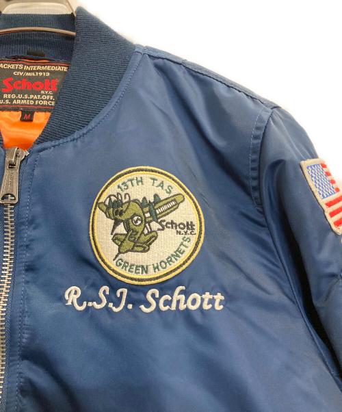 Schott（ショット）Schott (ショット) Souvenir MA-1 Jacket/スーベニアジャケット ネイビー サイズ:Ｍの古着・服飾アイテム