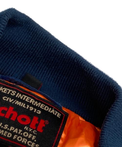 Schott（ショット）Schott (ショット) Souvenir MA-1 Jacket/スーベニアジャケット ネイビー サイズ:Ｍの古着・服飾アイテム