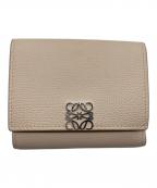 LOEWEロエベ）の古着「アナグラムトライフォールドコンパクトウォレット」｜アイボリー