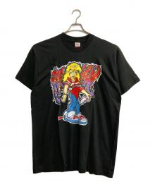 FRUIT OF THE LOOM（フルーツオブザルーム）の古着「GIRLプリントTシャツ」｜ブラック