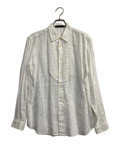 ISSEY MIYAKE（イッセイミヤケ）ISSEY MIYAKE (イッセイミヤケ) ピンタックリネンシャツ ホワイト サイズ:1の古着・服飾アイテム