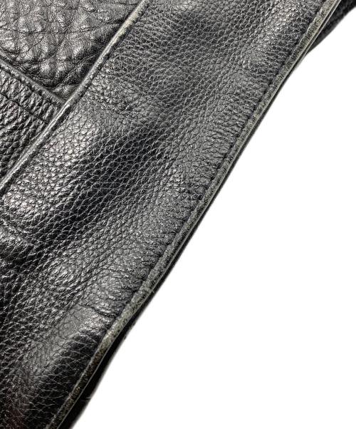 HOT LEATHERS（ホットレザーズ）HOT LEATHERS (ホットレザーズ) レザーベスト ブラック サイズ:XSの古着・服飾アイテム