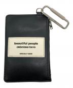 beautiful peopleビューティフルピープル）の古着「カラビナ付カードケース」｜ブラック