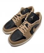 NIKEナイキ）の古着「WMNS AIR JORDAN 1 LOW DESERT/BLACK-SAIL」｜ブラック×ベージュ