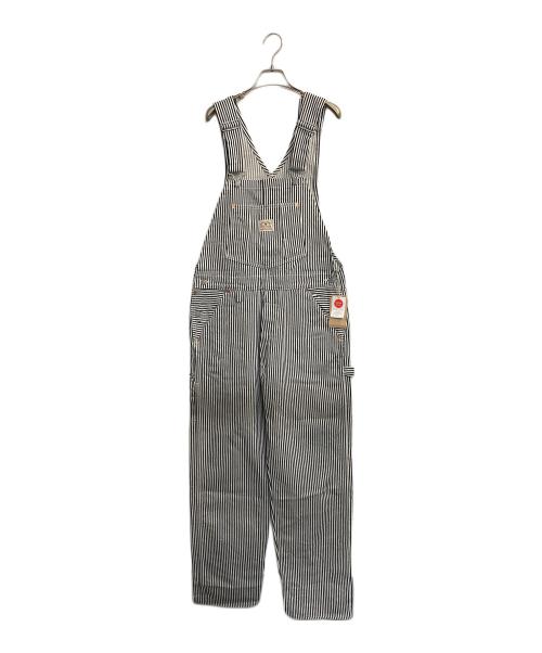 STUDIO D'ARTISAN&SA（ステュディオダルチザンアンドＳＡ）STUDIO D'ARTISAN&SA (ステュディオダルチザンアンドＳＡ) ヒッコリーオーバーオール ネイビー×ホワイト サイズ:32の古着・服飾アイテム
