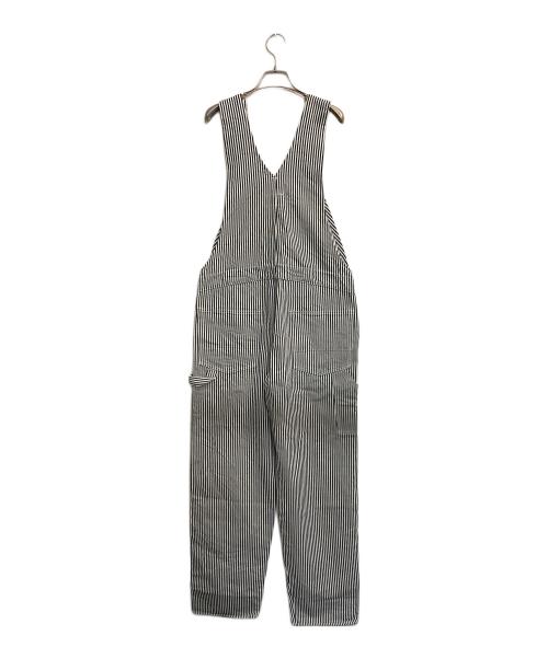 STUDIO D'ARTISAN&SA（ステュディオダルチザンアンドＳＡ）STUDIO D'ARTISAN&SA (ステュディオダルチザンアンドＳＡ) ヒッコリーオーバーオール ネイビー×ホワイト サイズ:32の古着・服飾アイテム