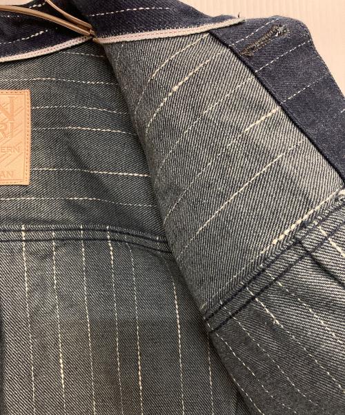 STUDIO D'ARTISAN&SA（ステュディオダルチザンアンドＳＡ）STUDIO D'ARTISAN&SA (ステュディオダルチザンアンドＳＡ) RAIN絣デニムジャケット ネイビー サイズ:38の古着・服飾アイテム