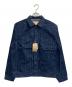 STUDIO D'ARTISAN&SA（ステュディオダルチザンアンドＳＡ）の古着「RAIN絣デニムジャケット」｜ネイビー