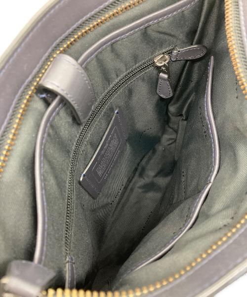 COACH（コーチ）COACH (コーチ) レザーショルダーバッグ ネイビーの古着・服飾アイテム