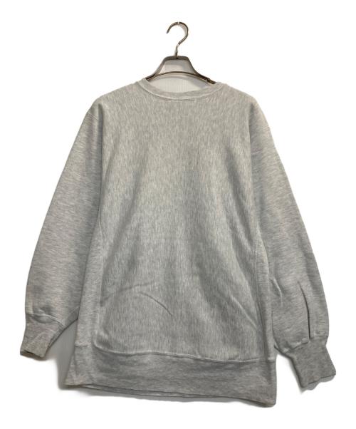 Champion REVERSE WEAVE（チャンピオン リバース ウィーブ）Champion REVERSE WEAVE (チャンピオン リバース ウィーブ) カレッジロゴプリントスウェット グレー×レッド サイズ:ＸＬの古着・服飾アイテム