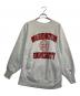Champion REVERSE WEAVE（チャンピオン リバース ウィーブ）の古着「カレッジロゴプリントスウェット」｜グレー×レッド