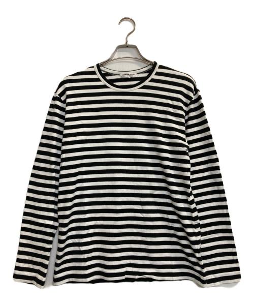 COMME des GARCONS（コムデギャルソン）COMME des GARCONS (コムデギャルソン) ボーダーカットソー ブラック×ホワイト サイズ:Ｍの古着・服飾アイテム